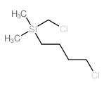4-chlorobutyl-(chloromethyl)-dimethyl-silane Structure
