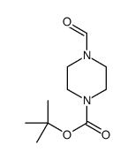 4-甲酰基哌嗪-1-羧酸叔丁酯结构式