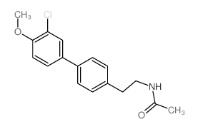 N-[2-[4-(3-chloro-4-methoxy-phenyl)phenyl]ethyl]acetamide结构式