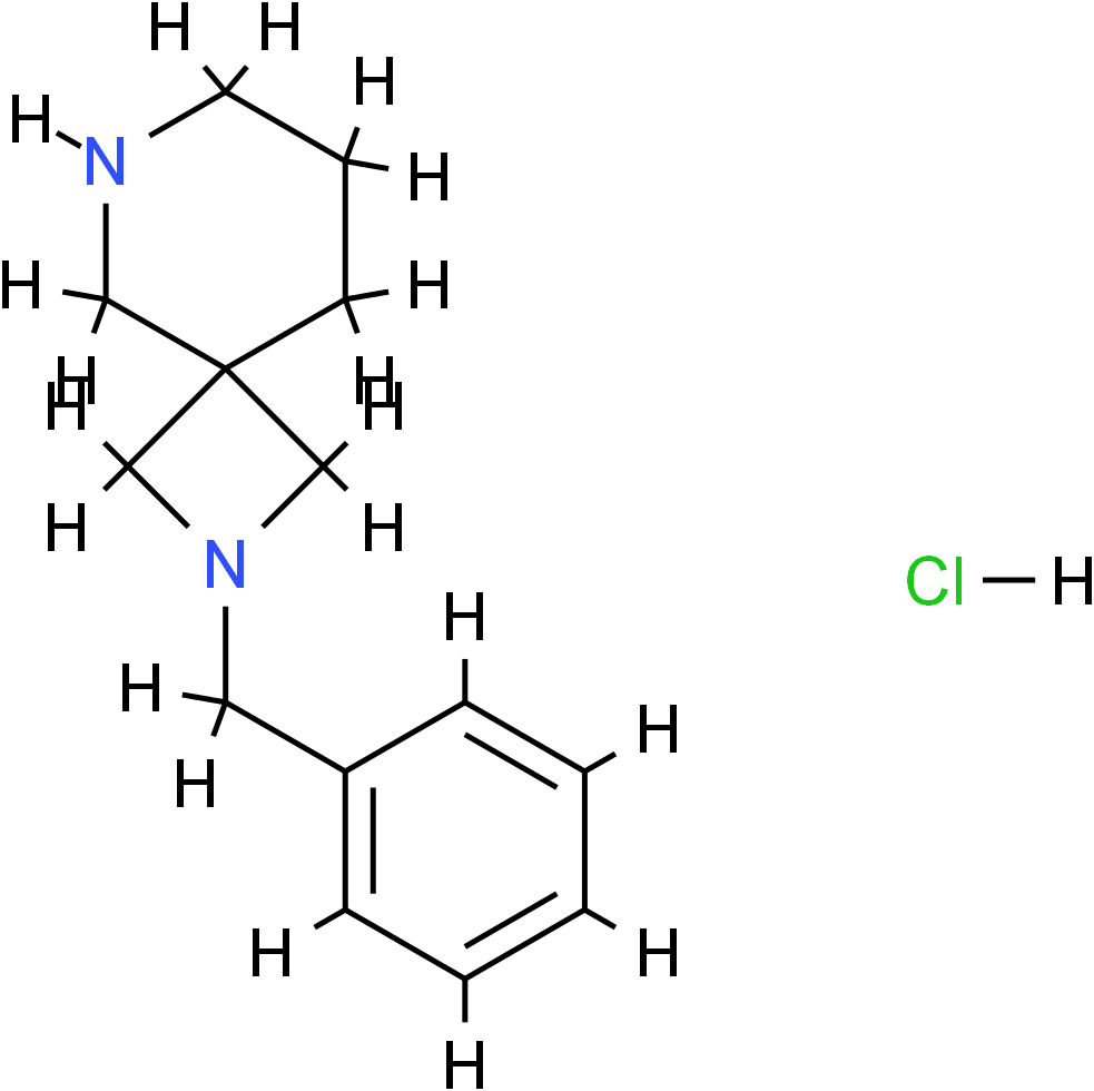 2-Benzyl-2,6-diazaspiro[3.5]nonane hydrochloride Structure