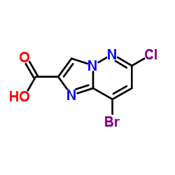 8-Bromo-6-chloroimidazo[1,2-b]pyridazine-2-carboxylic acid Structure