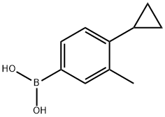 (4-cyclopropyl-3-methylphenyl)boronic acid Structure