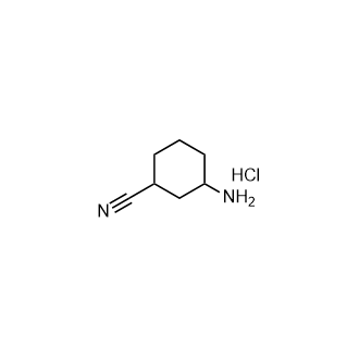 3-氨基环己烷-1-甲腈盐酸盐结构式