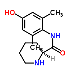 (2S)-N-(4-Hydroxy-2,6-dimethylphenyl)-2-piperidinecarboxamide结构式