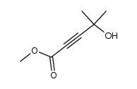 4-hydroxy-4-methyl-pent-2-ynoic acid methyl ester Structure