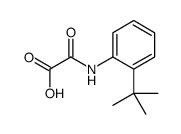 2-((2-(叔丁基)苯基)氨基)-2-氧代乙酸结构式