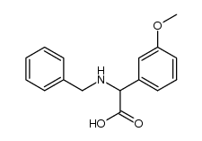 2-(benzylamino)-2-(3-methoxyphenyl)acetic acid Structure