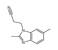 1-Benzimidazolepropionitrile,2,6-dimethyl-(8CI)结构式