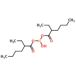 双(2-乙基己酸)羟基铝结构式