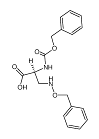 3-[(Benzyloxy)amino]-N-[(benzyloxy)carbonyl]-L-alanine结构式