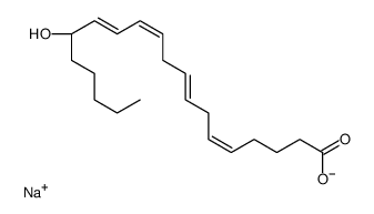 sodium,(5Z,8Z,11Z,13E,15S)-15-hydroxyicosa-5,8,11,13-tetraenoate Structure