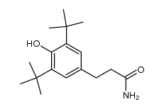 3-(3,5-di-tert-butyl-4-hydroxyphenyl)propanamide Structure