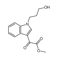 methyl [1-(3-hydroxypropyl)-1H-indol-3-yl]oxoacetate Structure