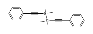 1,2-Bis(phenylethynyl)tetramethyldisilane Structure