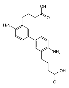 4-[2-amino-5-[4-amino-3-(3-carboxypropyl)phenyl]phenyl]butanoic acid Structure