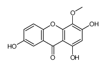 1,3,7-trihydroxy-4-methoxyxanthen-9-one Structure
