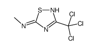 N-methyl-3-(trichloromethyl)-1,2,4-thiadiazol-5-amine结构式