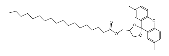 (+/-)-1,2-O-(2,7-Dimethylxanthen-9-ylidene)-3-O-stearoylglycerol Structure