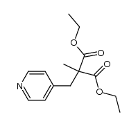 diethyl 2-(1-(pyridin-4-yl)propan-2-yl)malonate Structure