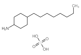 4-octylcyclohexan-1-amine,sulfuric acid Structure