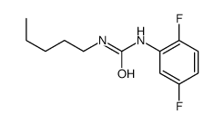1-(2,5-difluorophenyl)-3-pentylurea Structure