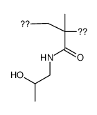 poly[N-2-(hydroxypropyl) methacrylamide] macromolecule Structure