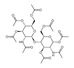 Chitobiose Octaacetate structure