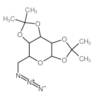 6-叠氮基-6-脱氧-1,2:3,4-二-o-异亚丙基-d-半乳糖吡喃糖苷结构式