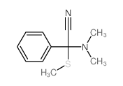 Benzeneacetonitrile, a-(dimethylamino)-a-(methylthio)- Structure