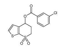 (7,7-dioxo-5,6-dihydro-4H-thieno[2,3-b]thiopyran-4-yl) 3-chlorobenzoate Structure