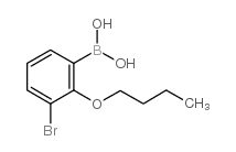3-溴-2-丁氧基苯硼酸结构式