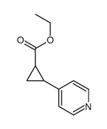 2-(4-吡啶基)-环丙烷羧酸乙酯结构式