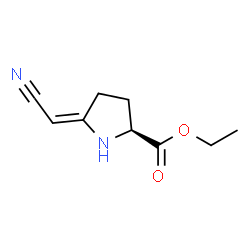 L-Proline, 5-(cyanomethylene)-, ethyl ester (9CI)结构式