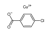 copper(II)(p-chlorobenzoate)2 Structure