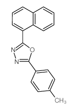 2-(4-methylphenyl)-5-naphthalen-1-yl-1,3,4-oxadiazole结构式