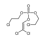 bis(2-chloroethyl) 2,2-dichloroethenyl phosphate结构式