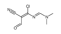 3-chloro-5-dimethylamino-2-formyl-4-aza-2,4-pentadienenitrile Structure