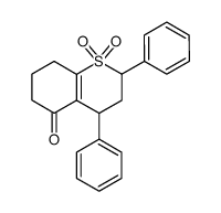 2,4-Diphenyl-5-oxo-1-thiabicyclo<4.4.0>dec-9-en-1,1-dioxid结构式