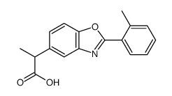 α-Methyl-2-(2-methylphenyl)-5-benzoxazoleacetic acid Structure