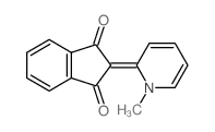 1H-Indene-1,3(2H)-dione,2-(1-methyl-2(1H)-pyridinylidene)- Structure