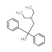 2-diethylamino-1,1-diphenyl-ethanol结构式