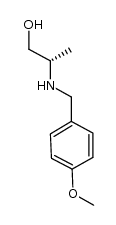 (S)-2-(4-methoxybenzylamino)propan-1-ol结构式
