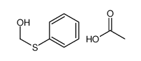 acetic acid,phenylsulfanylmethanol Structure
