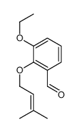 3-ethoxy-2-(3-methylbut-2-enoxy)benzaldehyde结构式