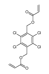 [2,3,5,6-tetrachloro-4-(prop-2-enoyloxymethyl)phenyl]methyl prop-2-enoate Structure