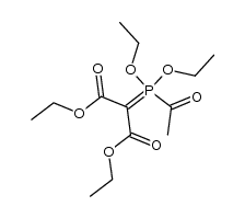 diethyl 2-(acetyldiethoxyphosphoranylidene)malonate结构式