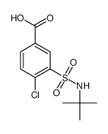 3-[(叔丁基氨基)磺酰基]-4-氯苯甲酸结构式