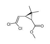 methyl cis-3-(2,2-dichlorovinyl)-2,2-dimethylcyclopropanecarboxylate结构式