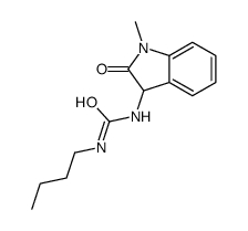 1-butyl-3-(1-methyl-2-oxo-3H-indol-3-yl)urea结构式