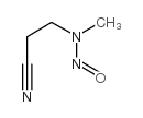 3-(甲基亚硝胺基)丙腈结构式
